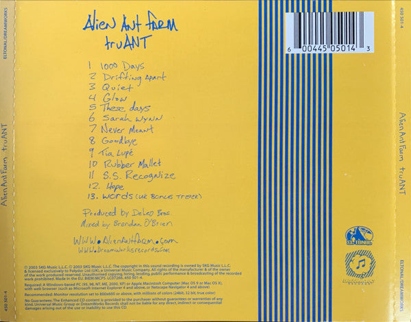 Alien Ant Farm : TruANT (CD, Album, S/Edition + DVD-V, PAL)