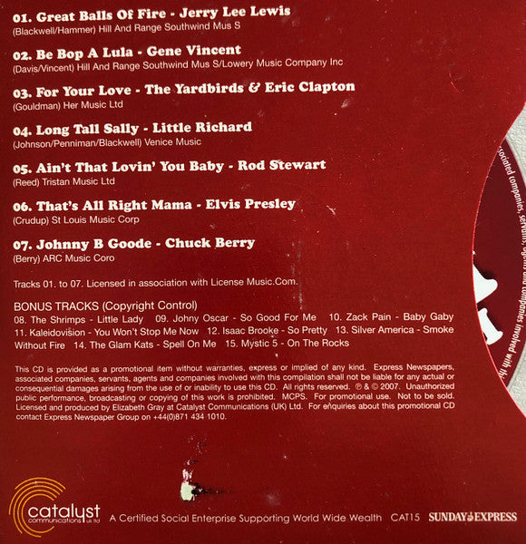 Various : Legends Of Rock Volume One (CD, Comp, Promo)