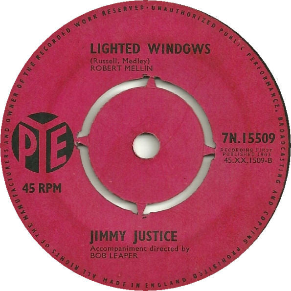 Jimmy Justice : Little Cracked Bell / Lighted Windows (7", Single)