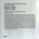 Carl Philipp Emanuel Bach, Wilhelm Friedemann Bach - Salzburger Kammerphilharmonie, Yoon Kuk Lee : Sinfonias, Wq. 183, Nos. 1 - 4 / Sinfonia In F Major (CD, Album)