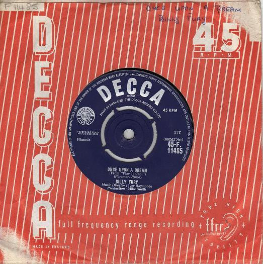 Billy Fury : Once Upon A Dream (7", Single)