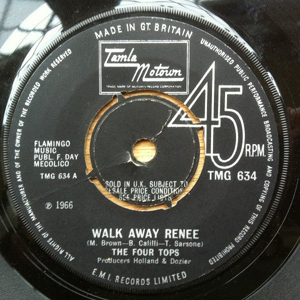 The Four Tops* : Walk Away Renee (7", Single, 4-P)