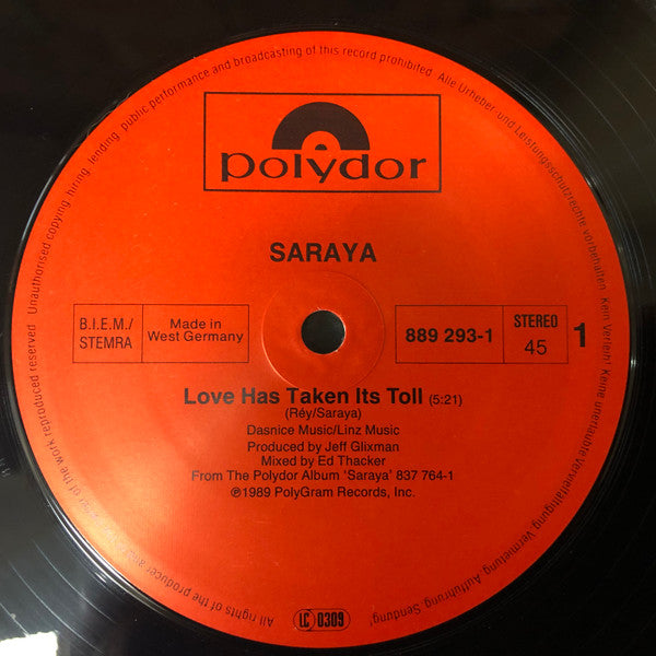 Saraya : Love Has Taken Its Toll (12", Maxi)