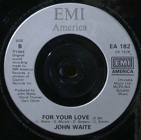 John Waite : Missing You (7", Sil)