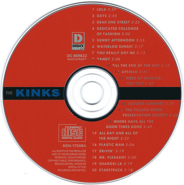 The Kinks : The Kinks (CD, Comp)