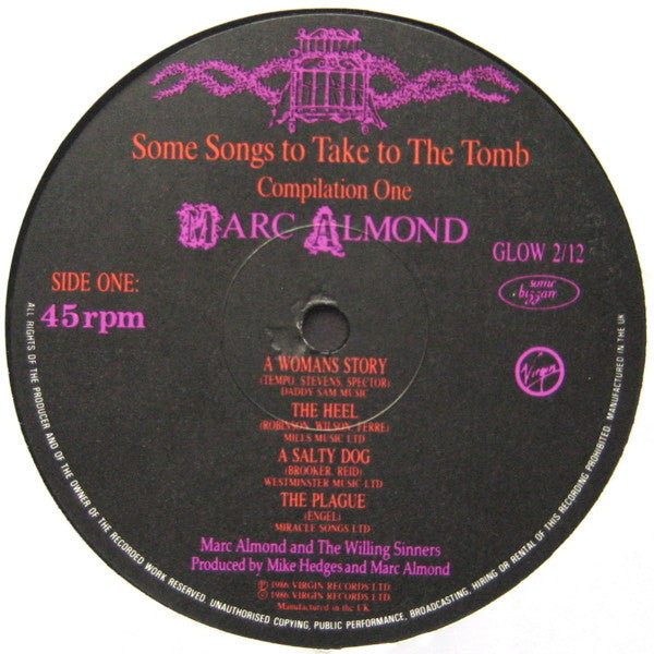 Marc Almond : A Woman's Story (Some Songs To Take To The Tomb - Compilation One) (12")