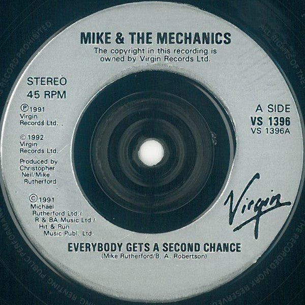 Mike & The Mechanics : Everybody Gets A Second Chance (7", Single)