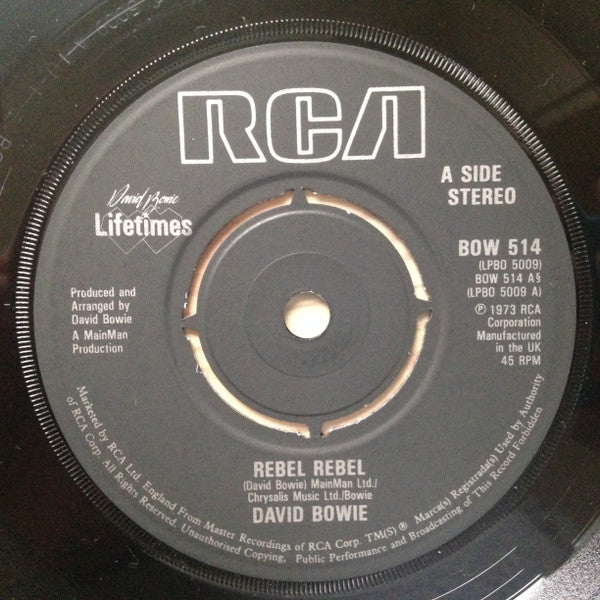 David Bowie : Rebel Rebel (7", Single, RE)