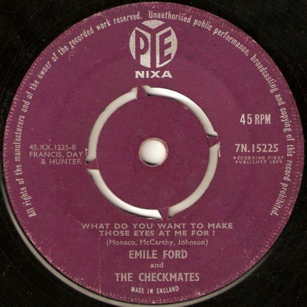 Emile Ford & The Checkmates : Don't Tell Me Your Troubles (7", Single, Pus)