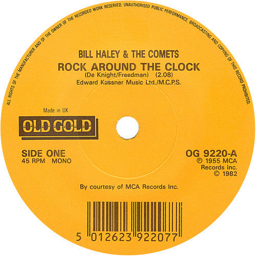 Bill Haley And His Comets : Rock Around The Clock (7", Mono, RE)