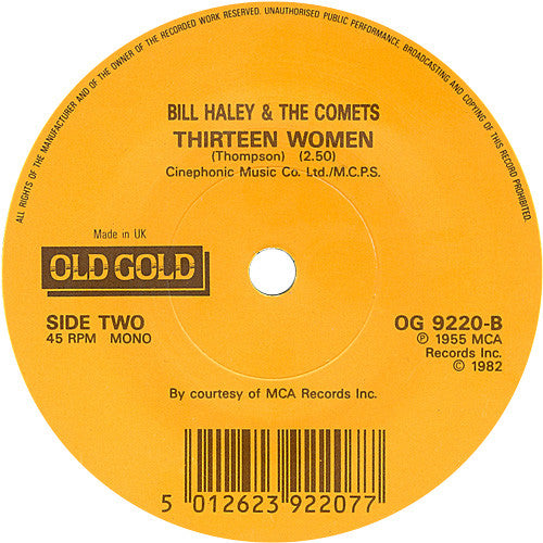 Bill Haley And His Comets : Rock Around The Clock (7", Mono, RE)