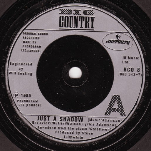 Big Country : Just A Shadow (7", Single, Sil)