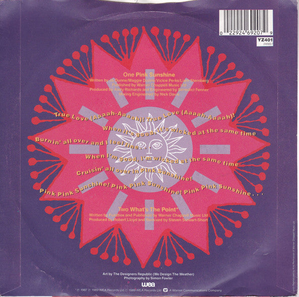 We've Got A Fuzzbox And We're Gonna Use It : Pink Sunshine (7", Single, Orl)