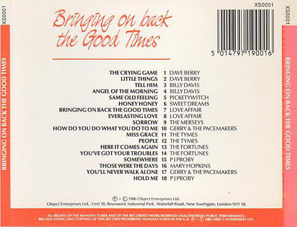 Various : Bringing On Back The Good Times - The Collection (CD, Comp)