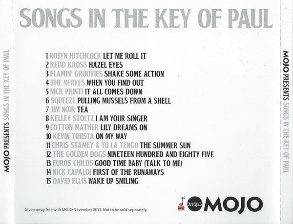 Various : Songs In The Key Of Paul (CD, Comp)