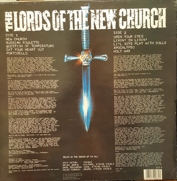 Lords Of The New Church : The Lords Of The New Church (LP, Album, RE)