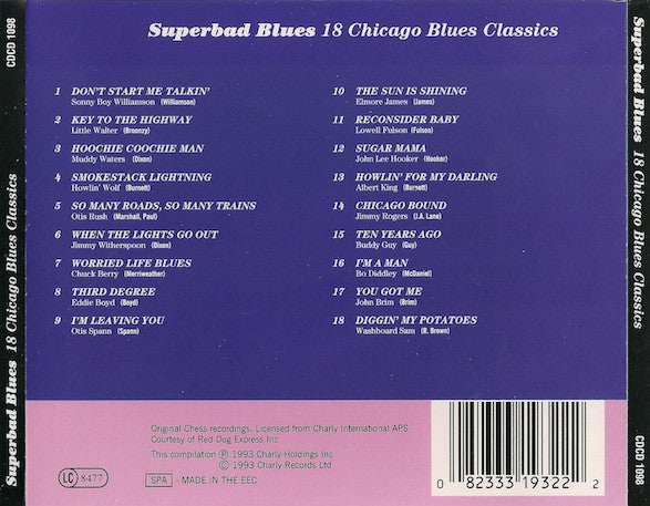 Various : Superbad Blues: 18 Chicago Blues Classics (CD, Comp)