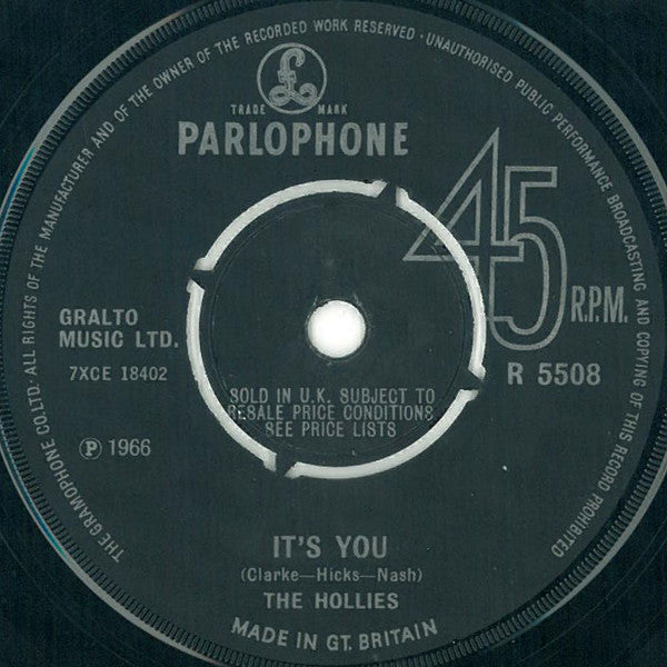 The Hollies : Stop Stop Stop (7", Single)