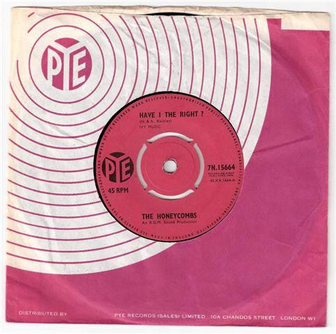 The Honeycombs : Have I The Right? (7", Single, 4 P)