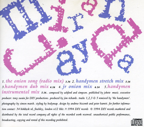 Miranda Jay : The Onion Song (CD, Maxi)