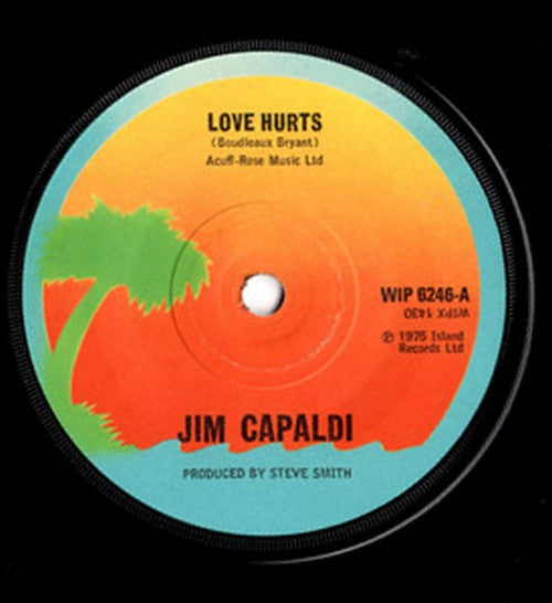 Jim Capaldi : Love Hurts (7", Single, Sol)