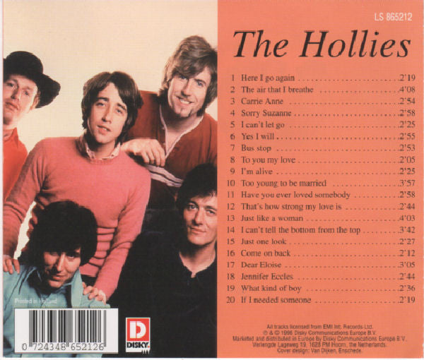 The Hollies : 20 Great Love Songs (CD, Comp)