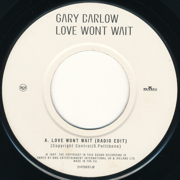 Gary Barlow : Love Won't Wait (7", Jukebox)