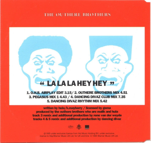 The Outhere Brothers : La La La Hey Hey (CD, Single)