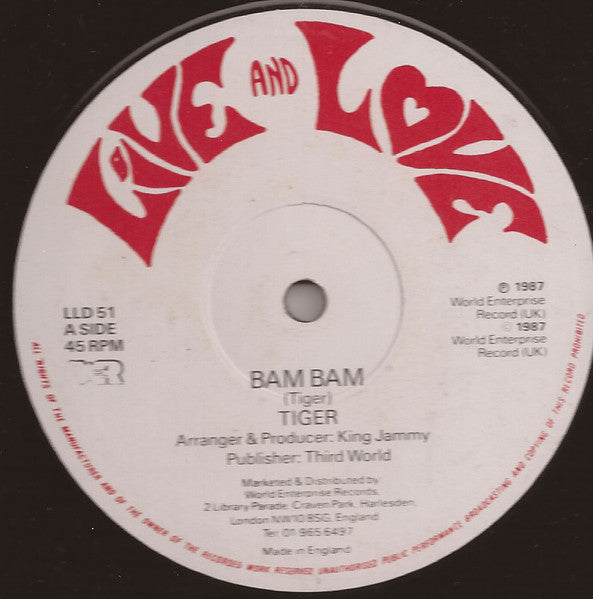 Tiger / Nana McLean : Bam Bam / Single Girl (12", Single)