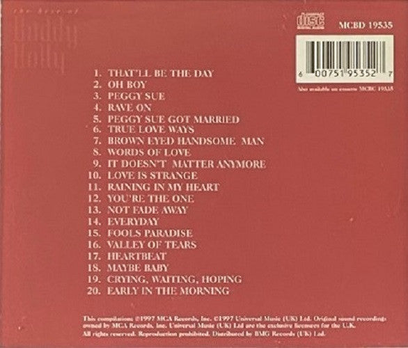 Buddy Holly : The Best Of Buddy Holly (CD, Comp)