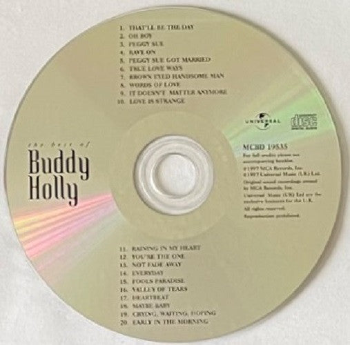 Buddy Holly : The Best Of Buddy Holly (CD, Comp)