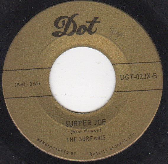 The Surfaris : Wipeout / Surfer Joe (7", Single)