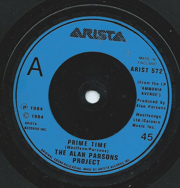 The Alan Parsons Project : Prime Time (7", Single)