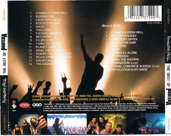 Pantera : Reinventing Hell - The Best Of Pantera (CD, Comp, RM + DVD-V + Sli)