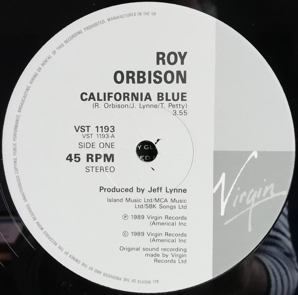 Roy Orbison : California Blue (12", Single)