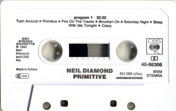 Neil Diamond : Primitive (Cass, Album)