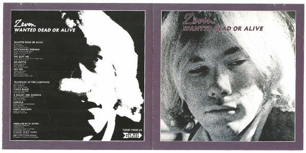 Warren Zevon : Wanted Dead Or Alive (CD, Album, RE)