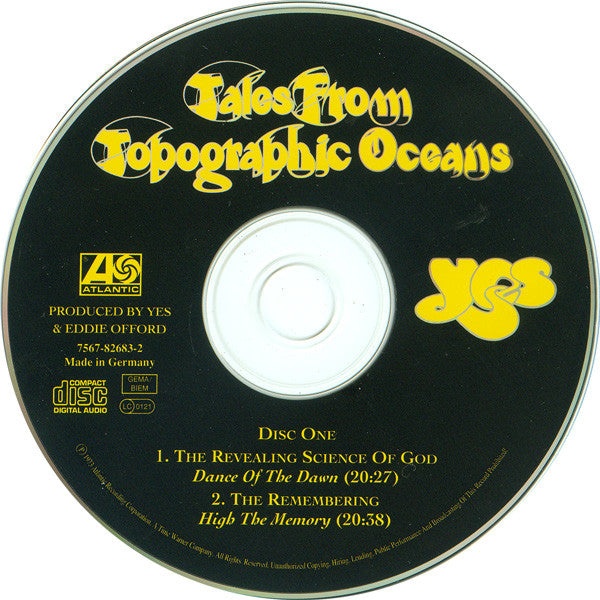 Yes : Tales From Topographic Oceans (2xCD, Album, RE, RM)