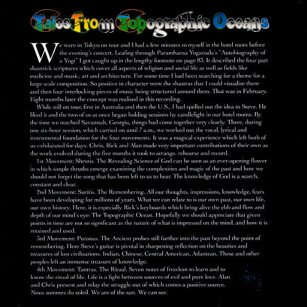 Yes : Tales From Topographic Oceans (2xCD, Album, RE, RM)