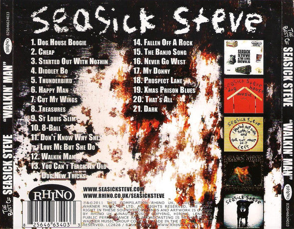 Seasick Steve : Walkin' Man The Best Of (CD, Album, Comp)