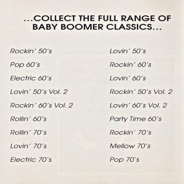 Various : Baby Boomer Classics - The Sixties (Vol 4) (CD, Comp, RP)