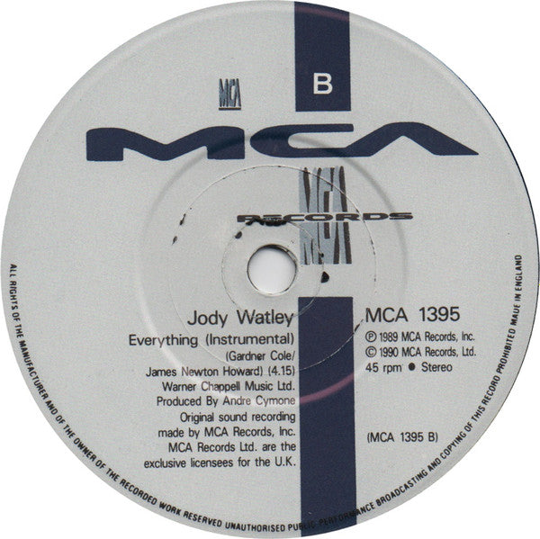 Jody Watley : Everything (7", Single)