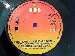 The Mash : Theme From M*A*S*H (Suicide Is Painless) (7", Single, Sun)