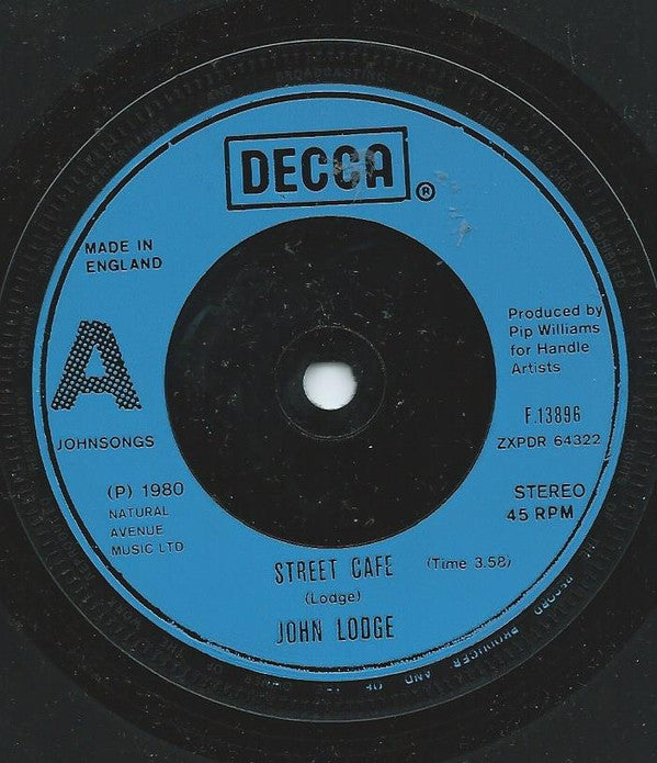 John Lodge : Street Cafe (7")