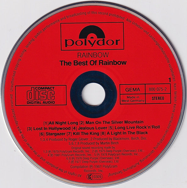 Rainbow : The Best Of Rainbow (2xCD, Comp)