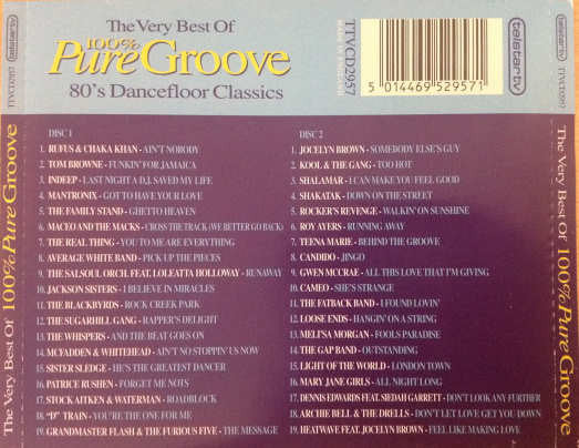 Various : The Very Best Of 100% Pure Groove: 80's Dancefloor Classics (2xCD, Comp, Mixed)