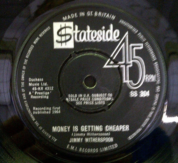 Jimmy Witherspoon : Money Is Getting Cheaper (7")