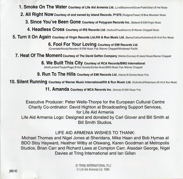 Various : Rock Classics, The Earthquake Album (CD, Comp)