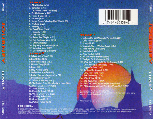 Journey : Time³ (3xCD, Comp, RE)