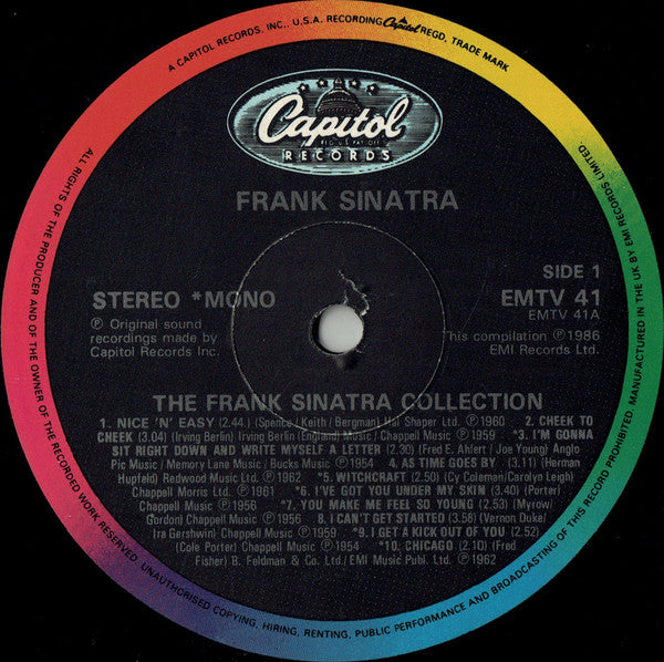 Frank Sinatra : The Frank Sinatra Collection (LP, Comp, Mono, RM)